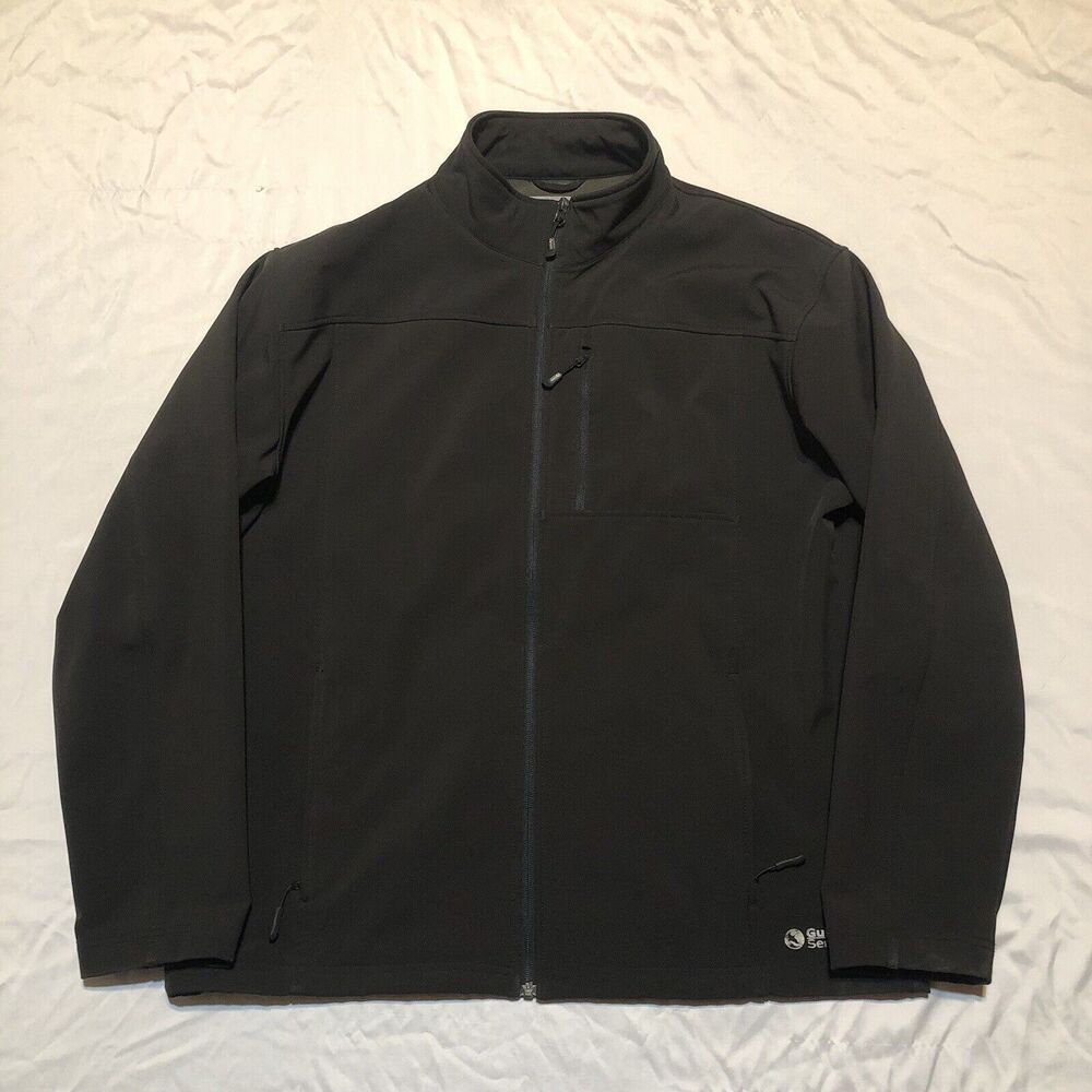 Guide Series Jacket Men's L Zip Up Coat Black Gray Fleece Lined